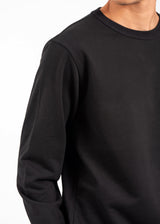 Ανδρική φούτερ χωρίς χνούδι Vittorio - 1000-2526-003 - simple sweatshirt regular fit μαύρο