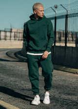 Ανδρική φόρμα με λάστιχο Two Brothers - BT-25590 - signature logo regular fit pants πράσινο