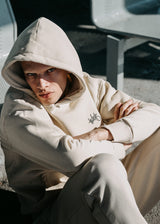 Ανδρικό μακρυμάνικο φούτερ Two Brothers - BT-25940-beige regular fit