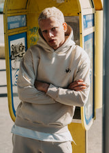 Ανδρικό μακρυμάνικο φούτερ Two Brothers - BT-25940-beige regular fit