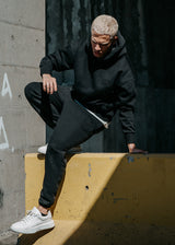 Ανδρικό μακρυμάνικο φούτερ Two Brothers - BF-25580-black regular fit