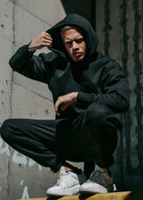 Ανδρικό μακρυμάνικο φούτερ Two Brothers - BF-25580-black regular fit