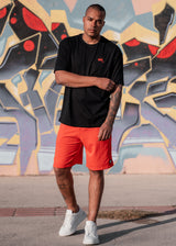 Ανδρική κοντομάνικη μπλούζα Two brothers - BT-25760 - oversized wh*res warm my heart μαύρο