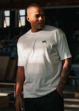 Ανδρική κοντομάνικη μπλούζα Two brothers - BT-25480 - oversized life is an unpredictable game λευκό