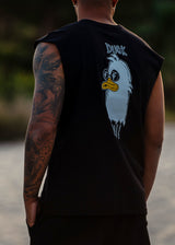 Ανδρική αμάνικη μπλούζα Two Brothers - BT-25770 - duck you logo sleeveness μαύρο