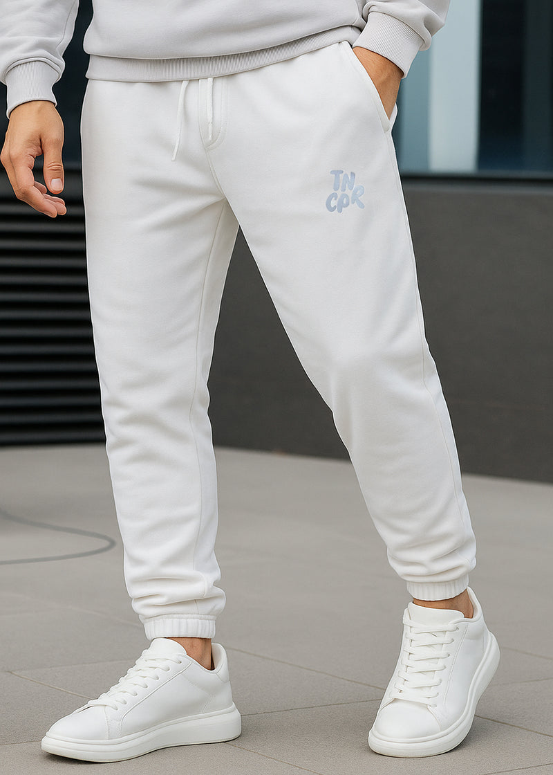 Ανδρική φόρμα Tony Couper - F25/11 - ecru TNC logo regular fit λευκό