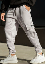 Ανδρική φόρμα Tony couper - F25/2 - long patch cargo logo γκρι