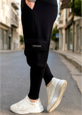 Ανδρική φόρμα Tony couper-F26/2-cargo rip logo μαύρο