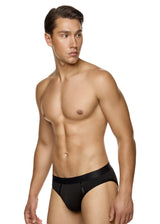 Ανδρικό εσώρουχο σλιπ MED - G24122052-044 - lines μαύρο