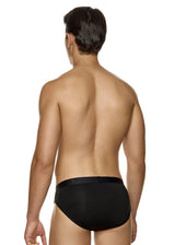 Ανδρικό εσώρουχο σλιπ MED - G24122052-044 - lines μαύρο