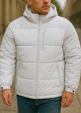 Ανδρικό μπουφάν με κουκούλα GUF-GA-7307-puffer ice