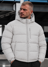 Ανδρικό μπουφάν με κουκούλα GUF-GA-7307-puffer ice