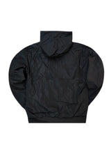 Ανδρικό μπουφάν με κουκούλα διπλής όψης GUF-GG170116-puffer μαύρο