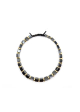 Βραχιόλι από ανοξείδωτο ατσάλι GUF - GNG009 - gold details μαύρο