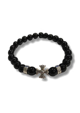 GUF CLOTHING - Βραχιόλι μαύρο Cross - GNG0227