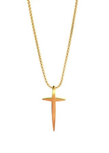 GUF CLOTHING Αλυσίδα από ανοξείδωτο ατσάλι central chain χρυσό GNG26-02-gold