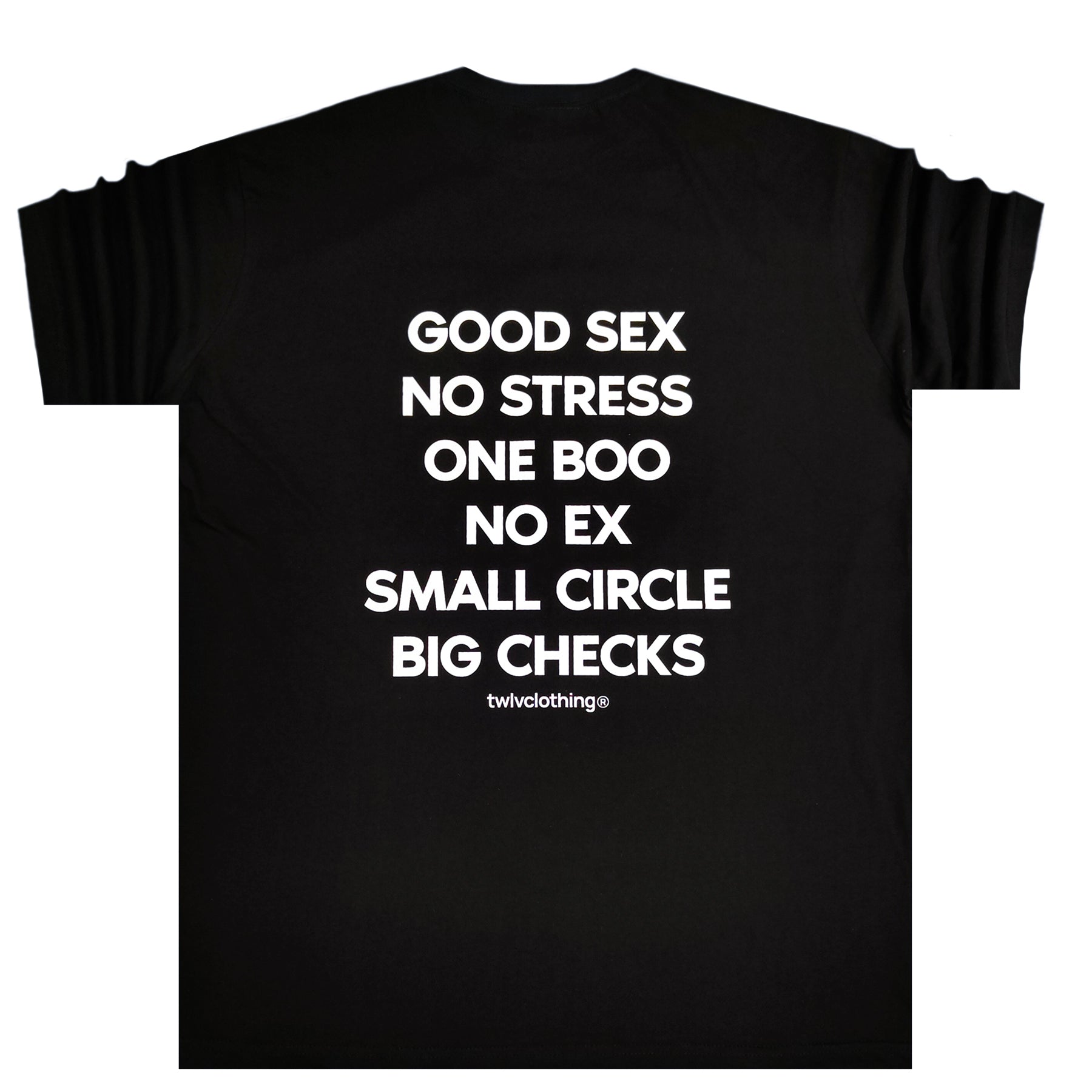 Twelve clothing good sex oversized tee black 