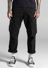 Ανδρικό παντελόνι κάργκο Cosi Jeans - 66-GRILLO BLACK - cargo pants μαύρο