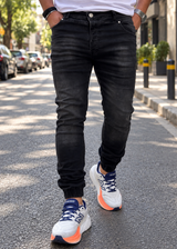 PROFIL - Ανδρικό jean regular fit - Μαύρο 840