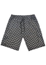 Ανδρική βερμούδα κάργκο GUF - 3A185 - chess cargo shorts μαύρο