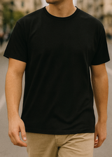 Κοντομάνικη μπλούζα GUF - 3C518 - slim fit gallicism t-shirt μαύρο