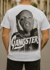 Κοντομάνικη μπλούζα GUF - Z-1203 - regular fit gangster λευκό