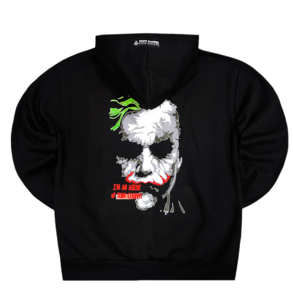 Tony couper  - H24/51 - joker hoodie - black