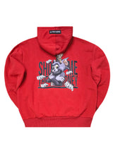 Ανδρικό μακρυμάνικο φούτερ με κουκούλα Tony couper - H25/25 - red cat κόκκινο