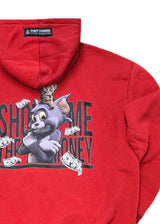 Ανδρικό μακρυμάνικο φούτερ με κουκούλα Tony couper - H25/25 - red cat κόκκινο