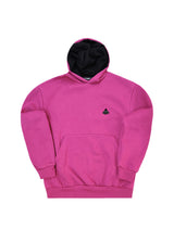 Ανδρικό μακρυμάνικο φούτερ με κουκούλα Tony couper-H26/1-magenta cool mouse