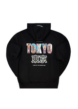 Ανδρικό μακρυμάνικο φούτερ με κουκούλα Tony couper-H26/15-black tokyo