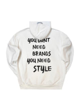 Ανδρικό μακρυμάνικο φούτερ με κουκούλα Tony couper-H26/2-ecru brands