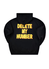 Ανδρικό φούτερ με κουκούλα Close society-HD26-902-black hoodie regular fit Delete My Number