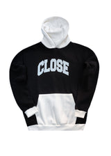 Ανδρικό φούτερ με κουκούλα Close society-HDS26-700-black-white hoodie regular fit