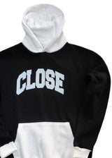 Ανδρικό φούτερ με κουκούλα Close society-HDS26-700-black-white hoodie regular fit