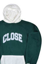 Ανδρικό φούτερ με κουκούλα Close society-HDS26-700-green-white hoodie regular fit