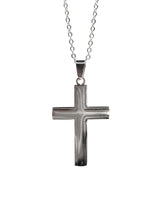 Αλυσίδα από ανοξείδωτο ατσάλι GUF - HLLY-335 - double cross chain ασημένιο