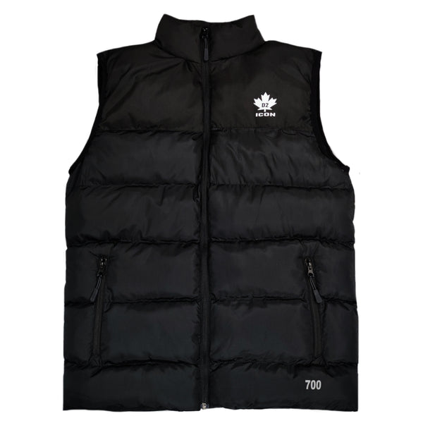 ICON D2 - ICN-005811 - sleeveless puffer jacket - black