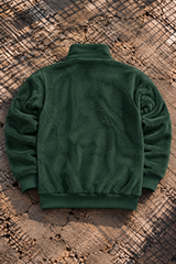 Ανδρική φούτερ με κολάρο New wave clothing-232-39-half zip sherpa design πράσινη