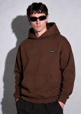 Ανδρικό μακρυμάνικο φούτερ με κουκούλα Vinyl Art Clothing-84815-33-cotton oversized-emblem hoodie καφέ