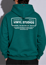 Ανδρικό φούτερ με κουκούλα Vinyl Art Clothing-98989-20-Green Urban Code Hoodie