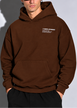 Ανδρικό μακρυμάνικο φούτερ με κουκούλα Vinyl Art Clothing-75757-33-Studios V Legacy hoodie cotton oversized brown