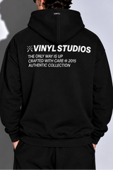 Ανδρικό μακρυμάνικο φούτερ με κουκούλα Vinyl Art Clothing -75757-01 - Studios V Legacy hoodie cotton oversized black