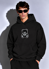 Ανδρικό φούτερ με κουκούλα Vinyl Art Clothing-91919-01-puff Teddy hoodie regular fit -black