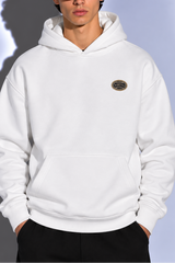 Ανδρικό μακρυμάνικο φούτερ με κουκούλα Vinyl Art Clothing-64450-02-Dogs Gang Hoodie oversized λευκή