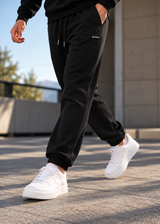 Ανδρική φόρμα Vinyl Art Clothing - 04815-01 - relaxed fit emblem sweatpants μαύρο