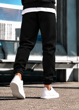 TWO BROTHERS - Ανδρική φόρμα signature logo regular fit - Μαύρη BT-26590