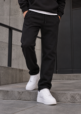 CLEVER CLOTHING -Ανδρική φόρμα simple jogger pants - Μαύρη CF-26350
