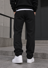 CLEVER CLOTHING -Ανδρική φόρμα simple jogger pants - Μαύρη CF-26350
