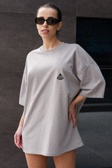 Ανδρική κοντομάνικη μπλούζα Tony couper - TO25/19 - diamond oversized t-shirt γκρι